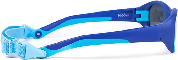 Gafas de Sol SUPER FLEXIBLES de GOMA infantiles desde 2 Años. Sin BPA. Irrompibles. Banda Ajustable y Extraíble. Protección UV400 Y UVB. OUTDOOR. Kiddus