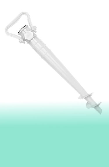 Pincho para sombrilla de playa tipo tornillo de plástico blanco Sekey
