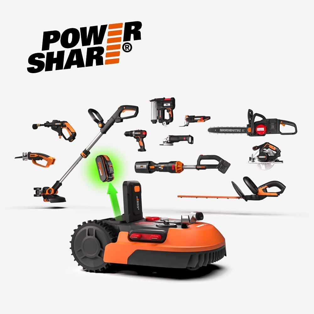 Robot Cortacésped Worx Landroid s300 wr130e hasta 300 m². Control desde la APP por Wifi. S 300. WORX