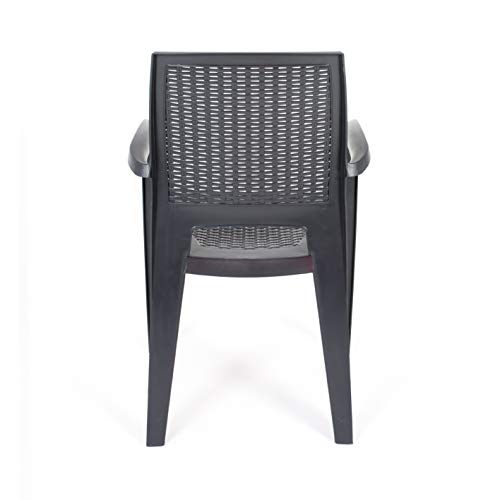Lote 4 SILLAS Caribe Resina color Antracita GRAN OFERTA!, 85x54x44 cm. CREVICOSTA