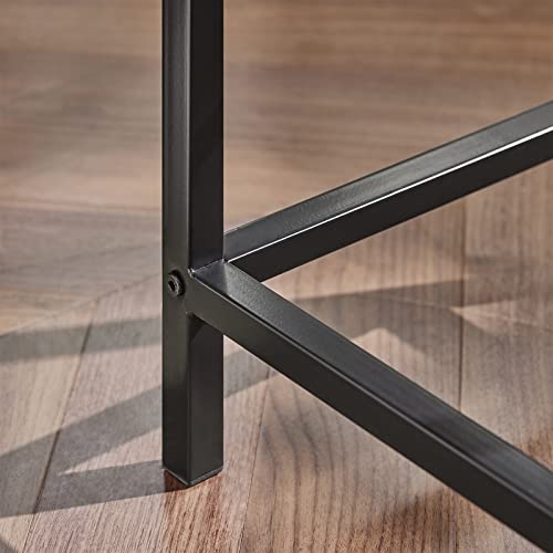 Detalle de estructura de la Mesa Alta de Bar y 4 Taburetes Estilo Industrial OGT11-N,ES. SoBuy