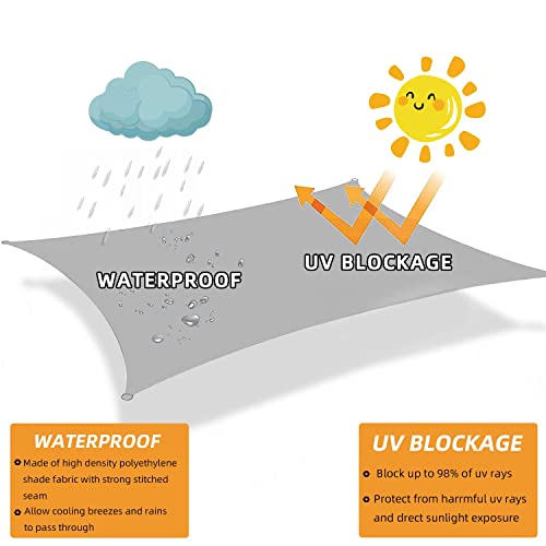 Toldo Vela de Sombra Triangular 3x3x3 m Impermeable a Prueba de Viento protección UV para Patio, Jardín, Exteriores, Terraza, Color Arena SUNNY GUARD