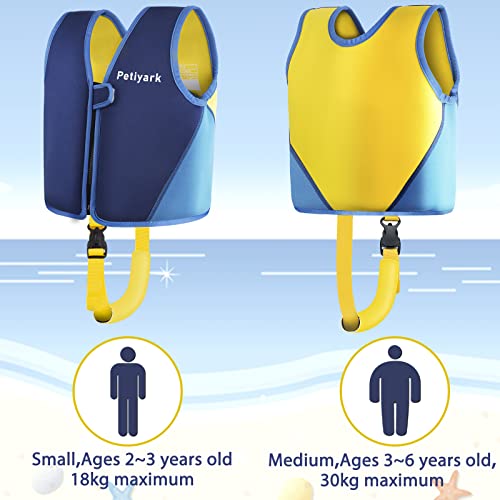 Chalecos de Natación infantil para Aprender a Nadar de 18 a 30 kg, de 3 a 6 años de Petiyark