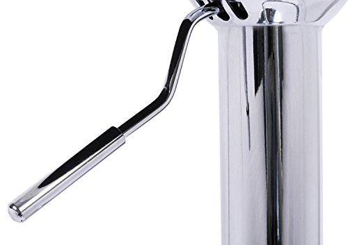 Juego de 2 Taburete Altos de Bar Regulable en Altura con Respaldo para Cocina Giratorios de Piel Sintética Blanca y estructura Cromada Detalle palanca reguladora de altura. BH15ws-2. WOLTU