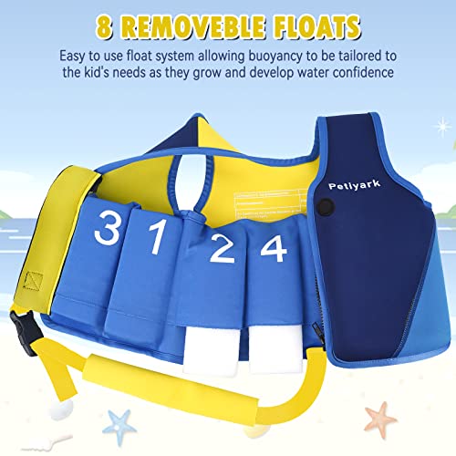Chalecos de Natación infantil para Aprender a Nadar de 18 a 30 kg, de 3 a 6 años de Petiyark