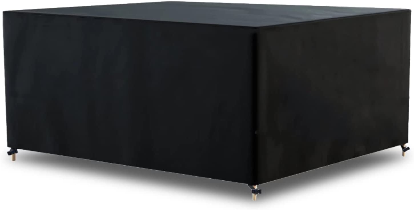 Funda impermeable para Mesa Exterior para Patio o Terraza de tejido Oxford Resistente Ø130X75x71cm. AWNIC