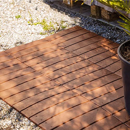 Vista de las baldosas de Jardín para Exteriores Vista en exterior en terraza