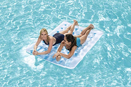 Colchoneta Hinchable doble 193x142 cm. Vista en piscina. 43055 Bestway