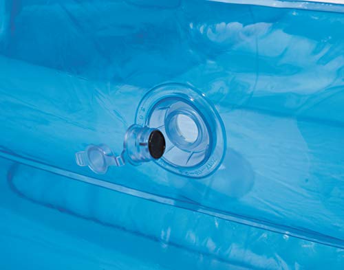 Piscina Hinchable Infantil Blue Rectangular 201x150x51 cm. Detalle de válvula. 54005 - Bestway