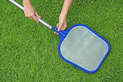 Montaje de red del Kit de Limpieza de Piscinas, aspirador, Recogehojas y Pértiga 174 cm. 58013. Bestway