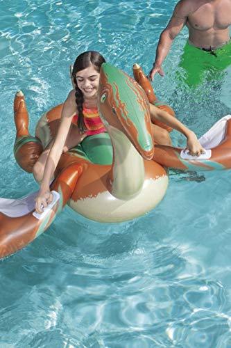 Detalle de asideros en Dinosaurio Hinchable PreHistorico 198x164 cm en piscina Bestway 41105 | maxjardin