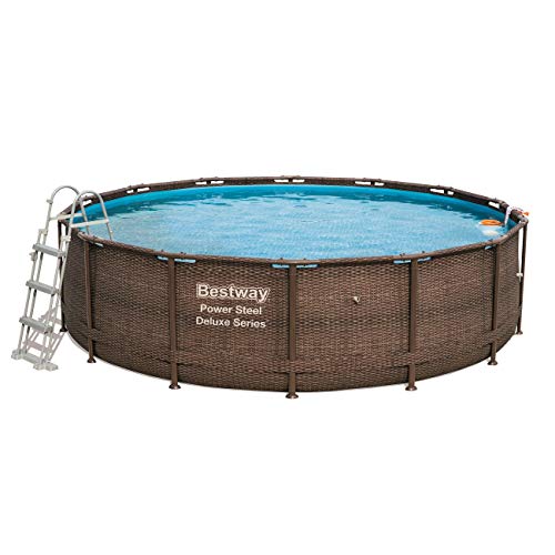 Piscina Steel Deluxe de 13.000 litros, 427 x 107 cm, Bomba de Filtro Skimatic 58462 (2.574 l/H) - detalle - 5