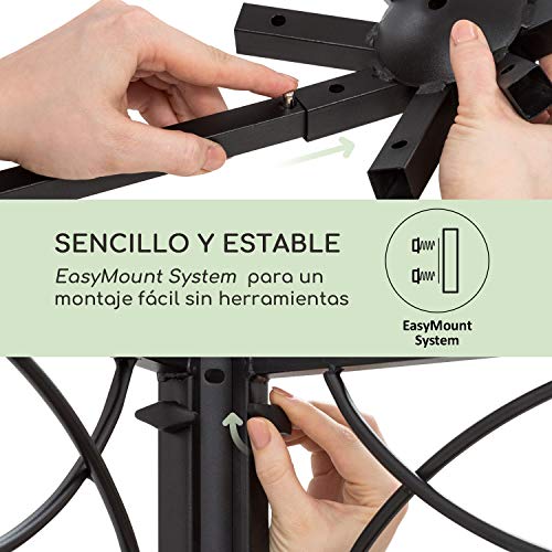 Montaje sencillo y estable de la Carpa 2,95 x 2,6 x 2,95 m, 4 Paredes, Montaje Fácil, resiste al Mal Tiempo: UV/Viento/Lluvia, Beige. Sencillo y estable. Blumfeldt Mondo.