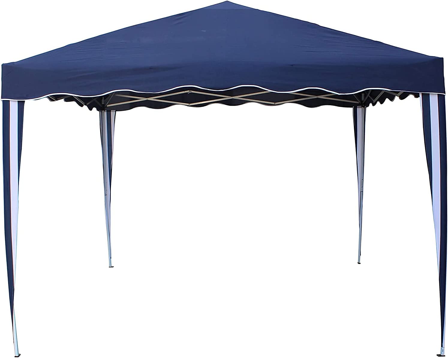 Pérgola Carpa Plegable 3X3 m azul marino Acero. Montaje Rápido y Fácil. BRICOMIRAS