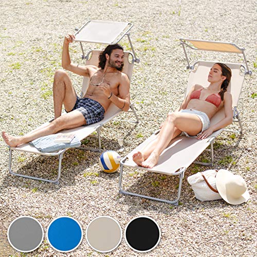Colores disponibles y Pareja disfrutando del sol con el regulable