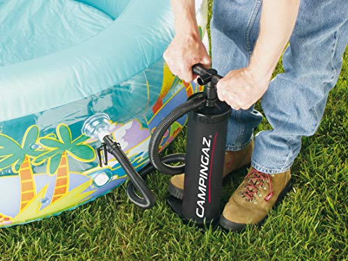 Inflador manual Campingaz Negro. Hinchado de balsas y piscinas infantiles.