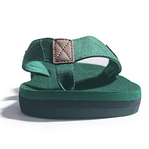 Chanclas de Hombre para la Playa. Cómodas de Verano para Interior o Exterior Verde Talla 48 EU. Sandalias. Vista general. Vista frontal. FITORY