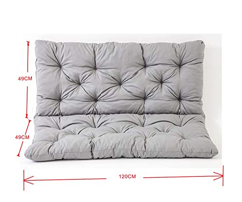 Cojin de banco de 2 asientos y respaldo. Medidas. 90266 hanko. Ambientehome