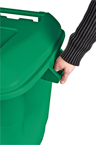 Contenedor de Residuos Eco para Jardín, 120L. 424007 120 VE. Detalle asa. Tayg