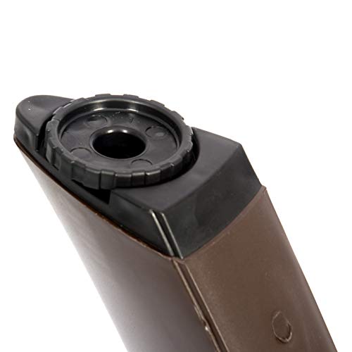 Pata regulable de mesa de Conjunto Luxe de 6 sillas y 1 Mesa Caribe Chocolate. CREVICOSTA | maxjardin