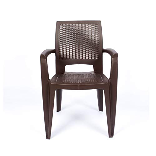 Silla frontal de Conjunto Luxe de 6 SILLAS y 1 Mesa Caribe Chocolate. CREVICOSTA | maxjardin