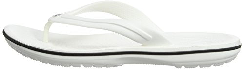 Chanclas Crocs de Adulto Unisex blancas 38/39 EU. Vista de perfil