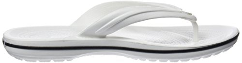 Chanclas Crocs de Adulto Unisex blancas 38/39 EU. Vista de perfil