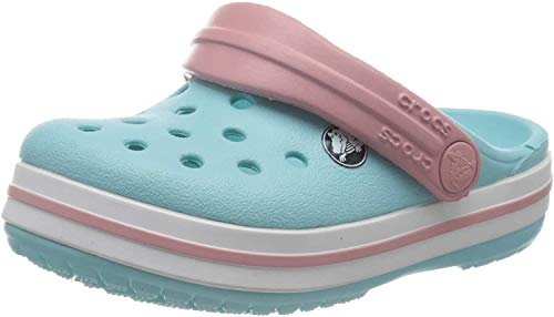 Perfil de Zuecos Crocs Crocband Clog K Unisex niños, Ice Blue/White, 23/24 EU | maxjardin