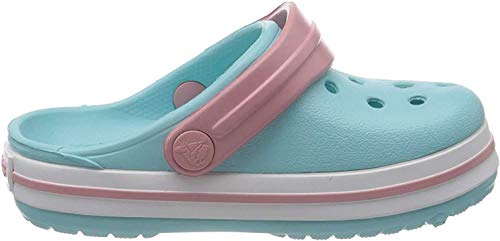 Perfil de Zuecos Crocs Crocband Clog K Unisex niños, Ice Blue/White, 23/24 EU | maxjardin