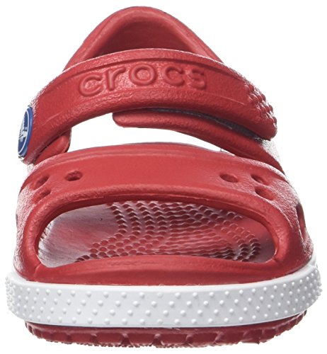 Vista frontal de Sandalias infantiles Crocs Unisex Rojas 24/25 EU
