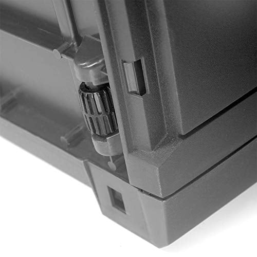 Baúl de almacenaje de Polipropileno Gris de 310 litros de jardín. Detalle de ruedas. Casaria