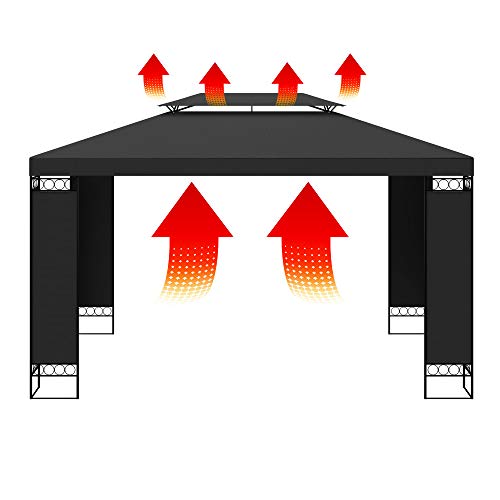 Doble techo de ventilación de Cenador 3 x 4 m. Deuba | maxjardin