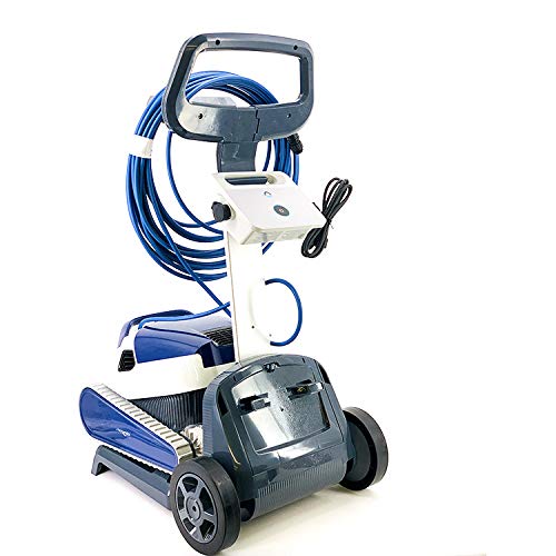 Carro transportador del Robot Limpiafondos automático para piscinas fondo y paredes. BLUE Maxi 35. Sistema navegación preciso Clever clean. INCLUYE CARRO DE TRANSPORTE. Dolphin