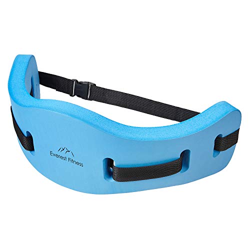 Cinturón de Aquajogging para Entrenamiento en la Piscina de flotación Segura, hasta 100 kg de Peso, Ajustable y de Espuma. Vista general. EVEREST FITNESS