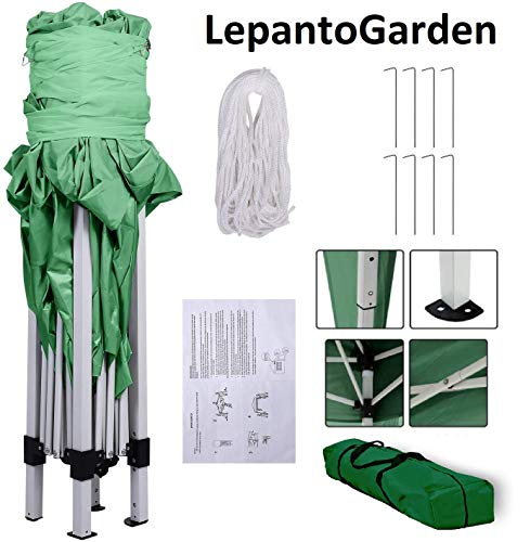 Compra tu carpa plegable de 3x3 m de la española Lepanto Garden. Set de producto Set de producto