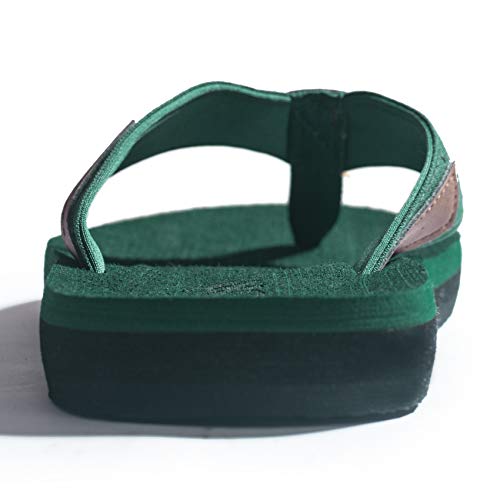 Chanclas de Hombre para la Playa. Cómodas de Verano para Interior o Exterior Verde Talla 48 EU. Sandalias. Vista general. Vista desde atrás. FITORY