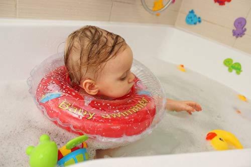 Baby Flotador TÜV GS Cuello Flotador (Tallas 3 – 12 kg (0 – 24 Meses) Flotador para bebé de baño Ayuda de natación Anillo Talla Mediana Iner en pequeño Verde | maxjardin