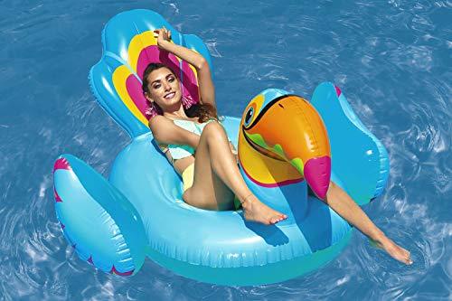 Flotador gigante de Tucán Hinchable 207x150 cm. Vista en piscina. 41126 Bestway