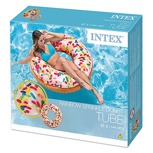 Intex 56263NP - Rueda hinchable Donut de colores 99cm x 25cm diámetro | maxjardin