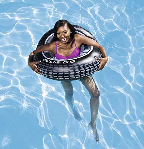 Chica joven en piscina con Flotador Hinchable Infantil Rueda 91 cm. 36016 - Bestway