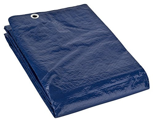 Vista general de la Lona de protección Universal azul/verde 3 x 6 m 90 g/m2 | Funda protectora | Lona impermeable. GardenMate