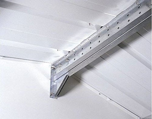 Caseta Metálica de jardín Cambridge 4,72 m² . 181x261x198 cm Acero Galvanizado Verde. Detalle estructura interior.. GARDIUN KIS12767