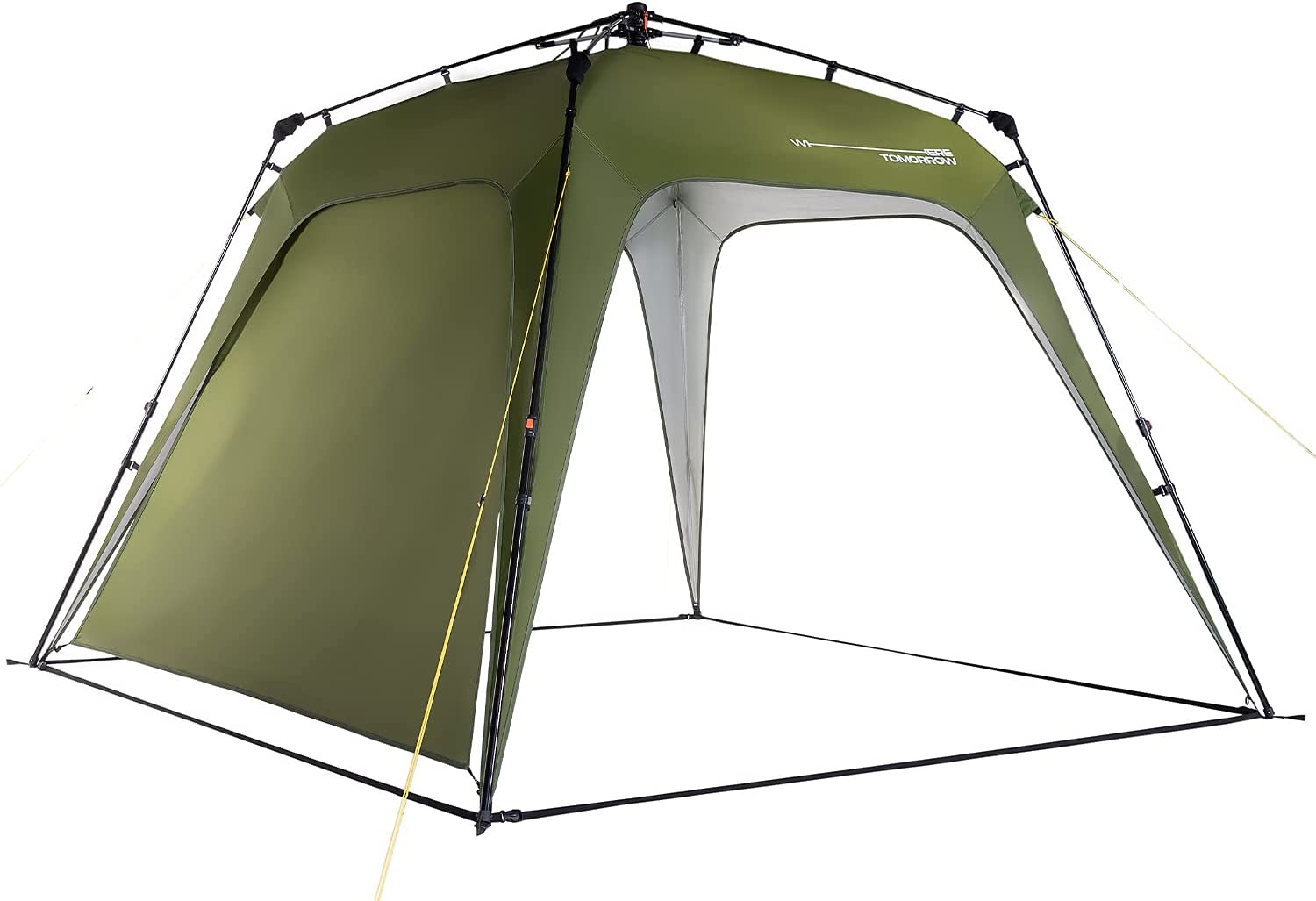 Carpa para Eventos, Festival o Acampada 2,5 x 2,5 x 1,9 m. Instalación muy Fácil, Color Negro, Resistencia a la lluvia. Detalle color caqui