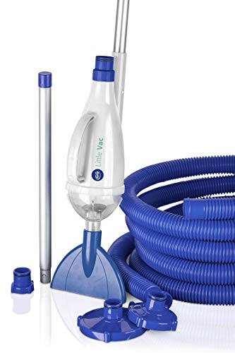 Limpiafondos de aspiración manual piscinas elevadas o autoportantes, necesario caudal depuradora mínimo 2m3/h. Little Vac 08011A. GRE