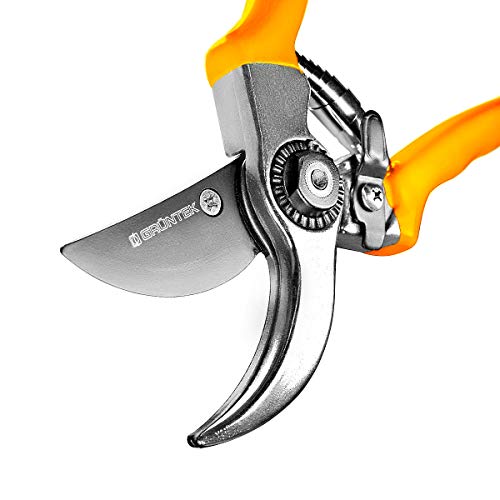 Tijera de jardin ergonómicas y ligeras de Podar SPECHT 215 mm/hoja de 50 mm. GRÜNTEK