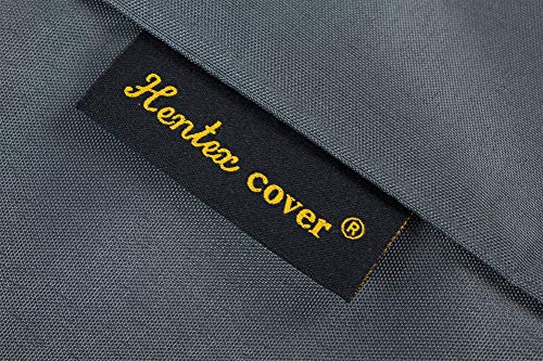 Marca de Cubierta rectangular para jacuzzi, protección contra el viento y los rayos UV (gris 220 x 220 x 25 cm) Hentex Cover