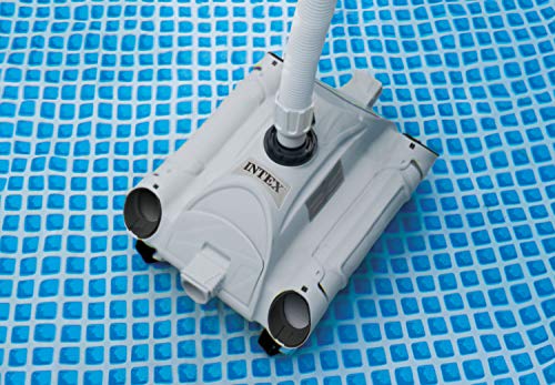 En acción el Potente limpiador automático para pisos de piscinas para accesorios de manguera de 38 mm. 28001. Auto Pool Cleaner. Intex