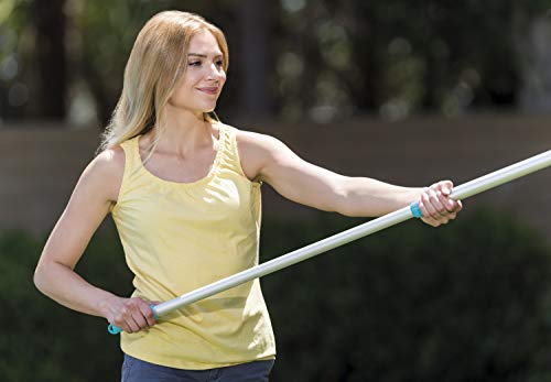 Detalle del mango telescópico de 279 cm del Kit mantenimiento de piscinas Deluxe con mango telescópico 279 cm. 28003. Intex