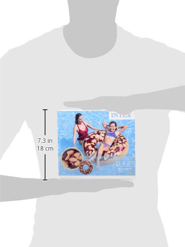 Intex 56262NP - Rueda hinchable Donut chocolate 114 cm diámetro. Tamaño del paquete