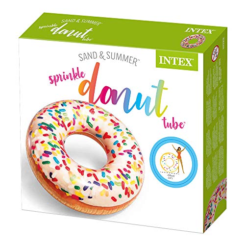 Rueda hinchable Donut de colores 99cm x 25cm diámetro. 56263NP. Intex. Packaging